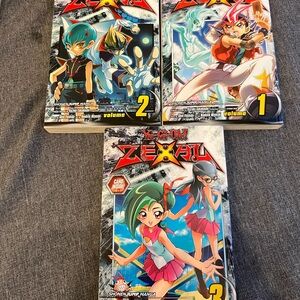 Yu-Gi-Oh Zexal Vol. 1-3 Manga English Kazuki Takahashi Shonenb ( Vol3 Has Card )